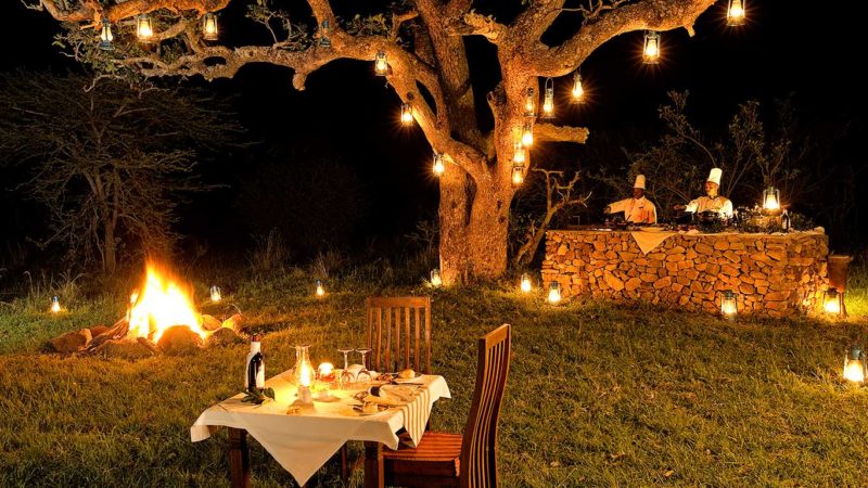 cena sotto le stelle